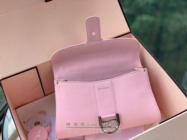 DELVAUX女包 春夏新款 Brillant系列手袋 德爾沃女手提包 女手腕包 DS0028 粉色 Delvaux單肩包  fcs1332
